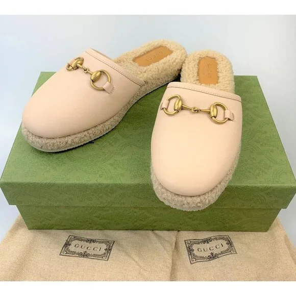 NIB Gucci Horsebit mules Size 38.5 - Picture 8 of 9